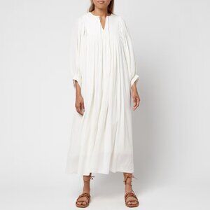 NWT Skall Studio Nadja Cotton Gauze Dress in Off-White